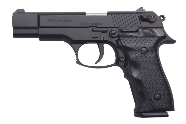 Pistolet TİSAŞ Zigana M16 en finition noire, vue latérale