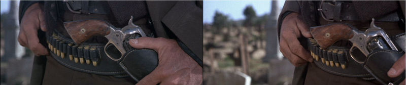 Deux plans du Remington 1858 porté par Lee Van Cleef dans Le Bon, la Brute et le Truand (1966)