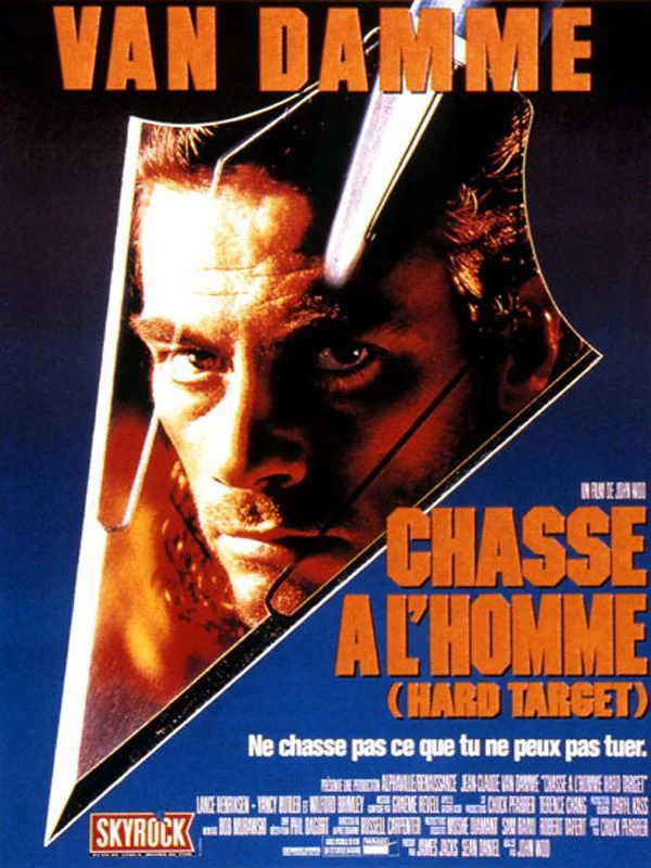 Affiche française du film Hard target de John Woo (1993)