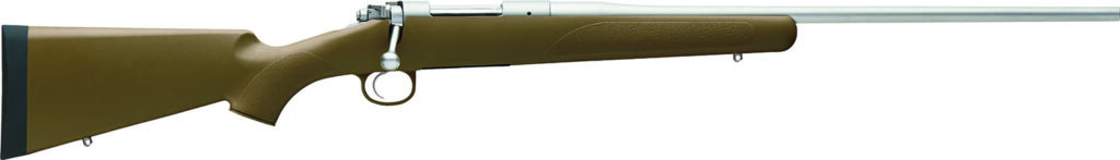 Carabine Kimber Hunter avec crosse synthétique et canon inox destinée à la chasse de précision