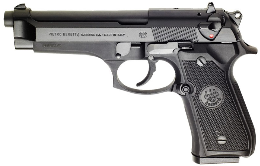 Pistolet Beretta 92FS emblématique du cinéma d’action des années 90