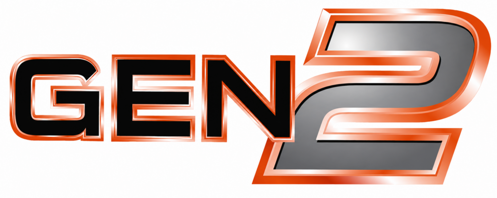 Logo officiel Lancer Tactical Gen 2 représentant la deuxième génération de répliques airsoft de la marque, reconnue pour sa meilleure fiabilité et ses performances améliorées.