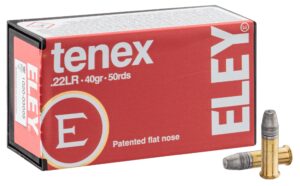 Boîte de cartouches .22 LR ELEY Tenex 40 grains avec munitions